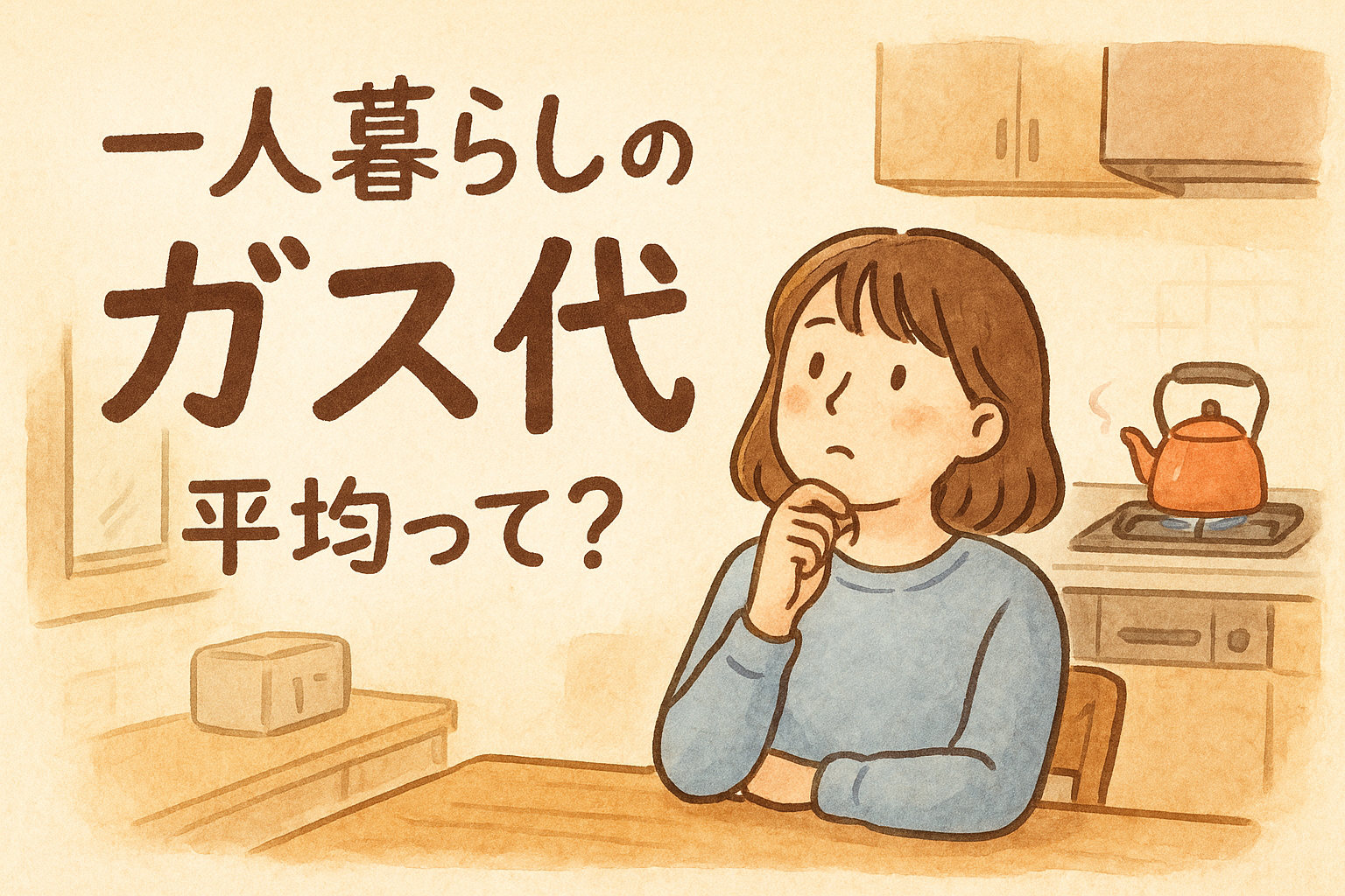 一人暮らしのガス代平均って?