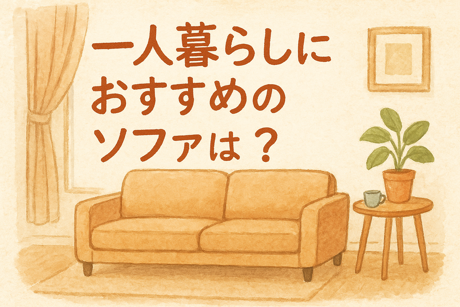 一人暮らしにおすすめのソファは？