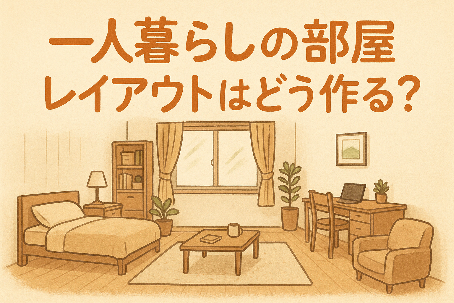 一人暮らしの部屋レイアウトはどう作る？