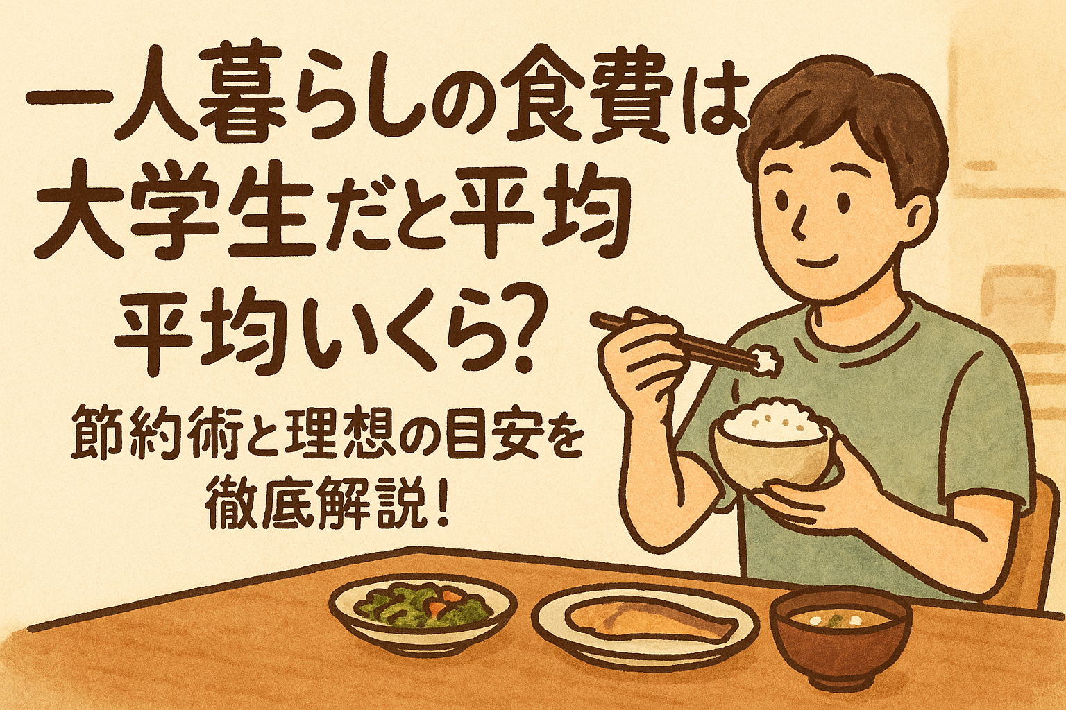 一人暮らしの食費は大学生だと平均いくら？節約術と理想の目安を徹底解説！
