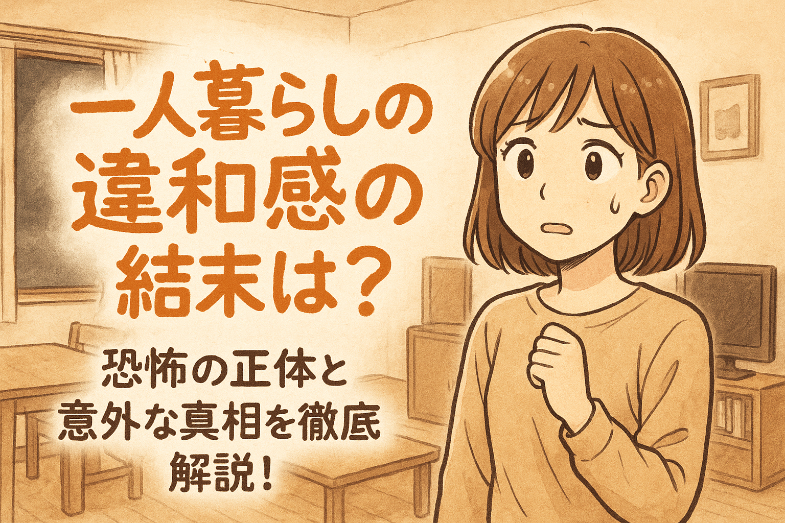一人暮らしの違和感の結末は？恐怖の正体と意外な真相を徹底解説！