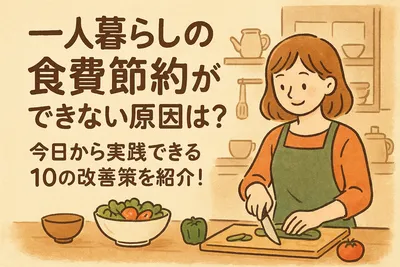 一人暮らしの食費について節約ができない原因は？今日から実践できる10の改善策を紹介！