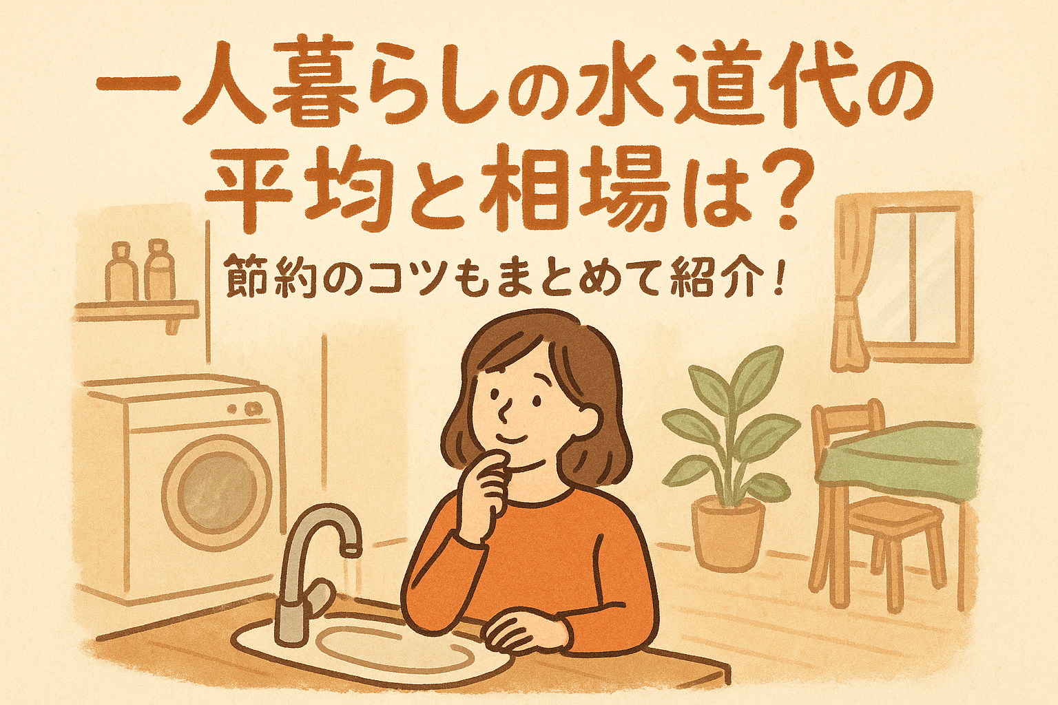 一人暮らしの水道代の平均と相場は？節約のコツもまとめて紹介！