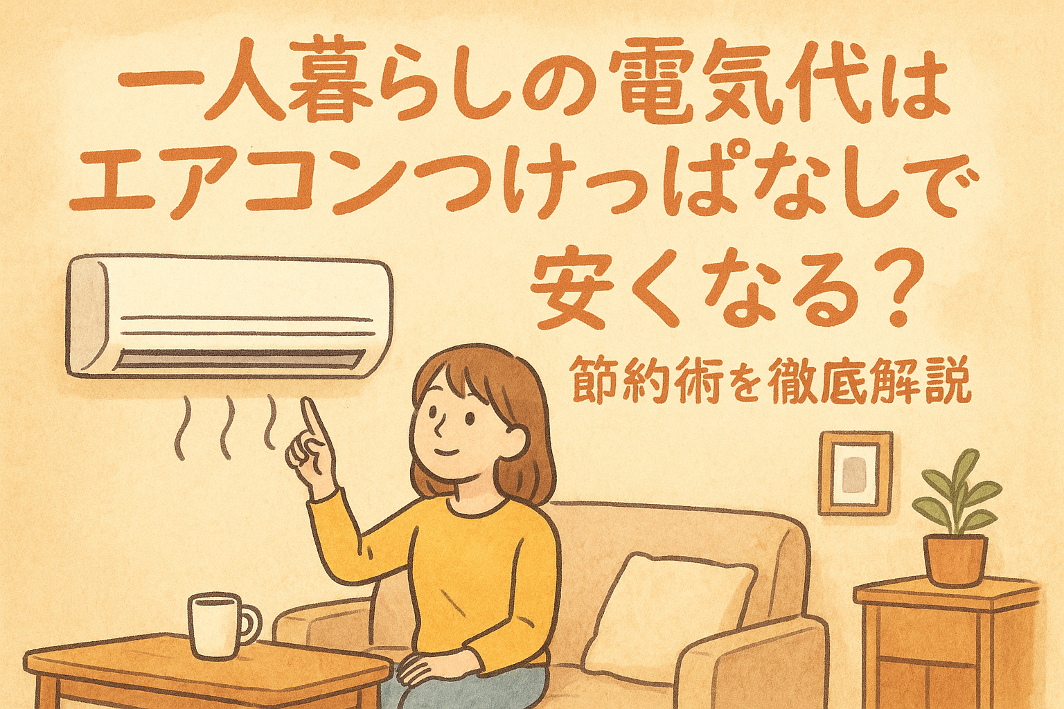 一人暮らしの電気代はエアコンつけっぱなしで安くなる？節約術を徹底解説