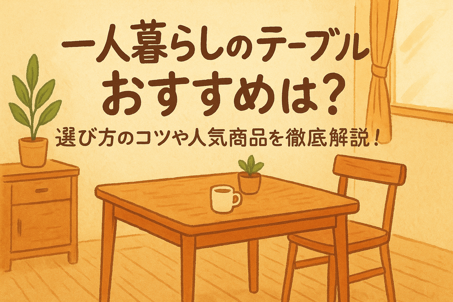 一人暮らしのテーブルおすすめは?選び方のコツや人気商品を徹底解説!