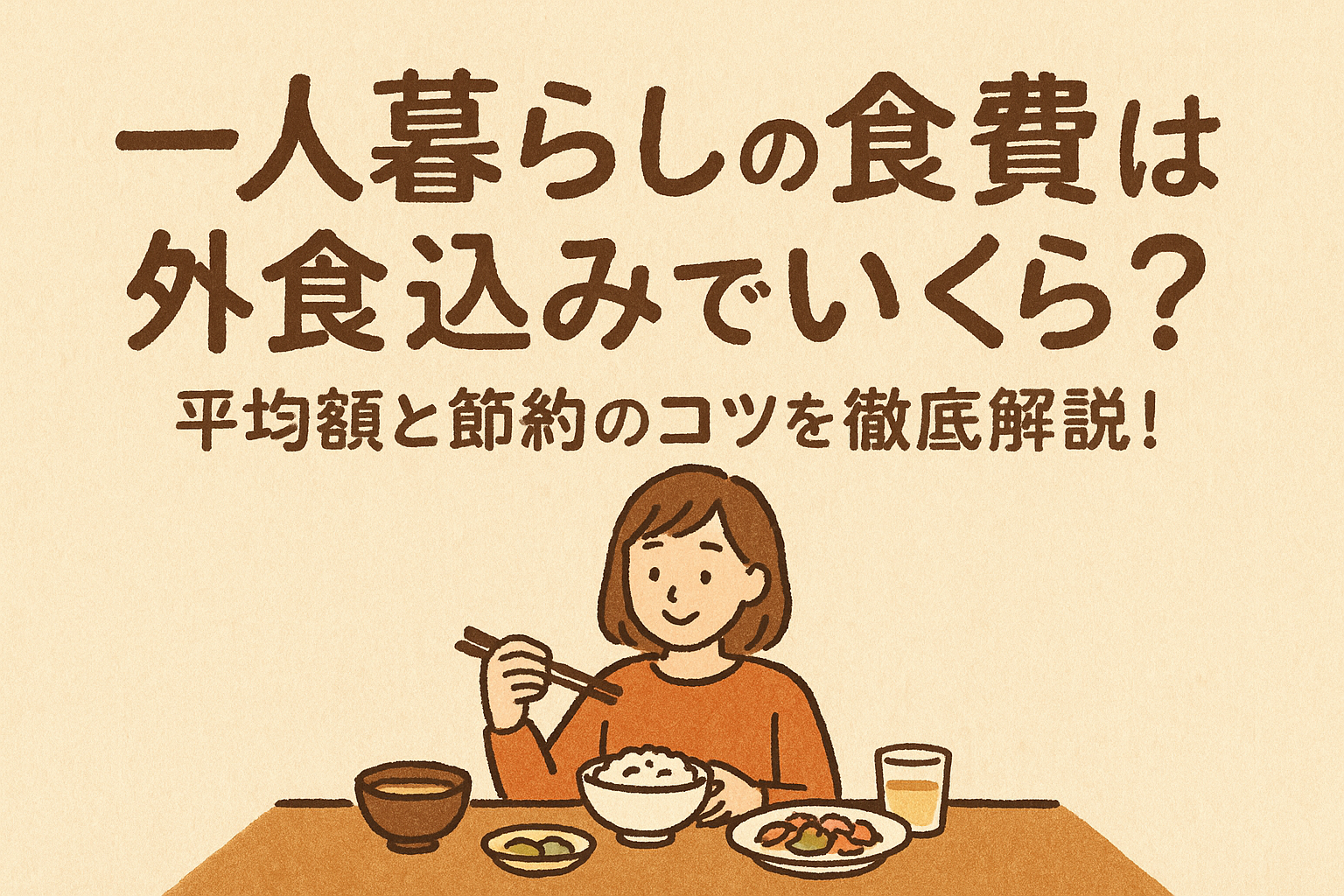 一人暮らしの食費は外食込みでいくら?平均額と節約のコツを徹底解説!