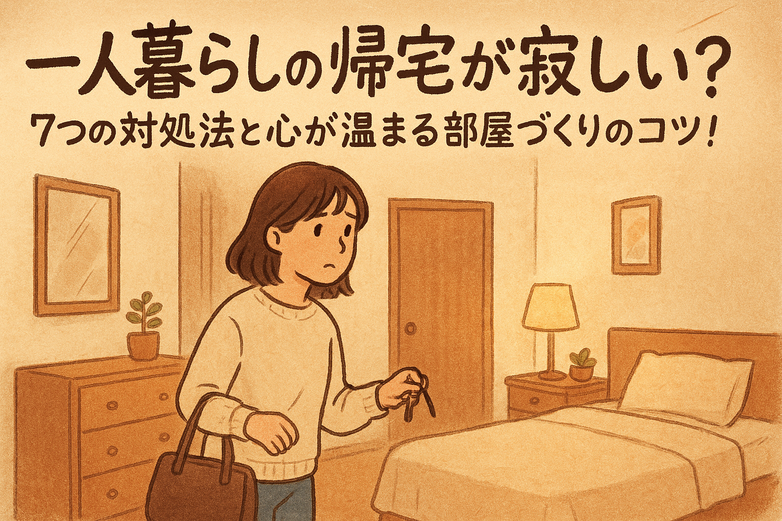 一人暮らしの帰宅が寂しい？7つの対処法と心が温まる部屋づくりのコツ！