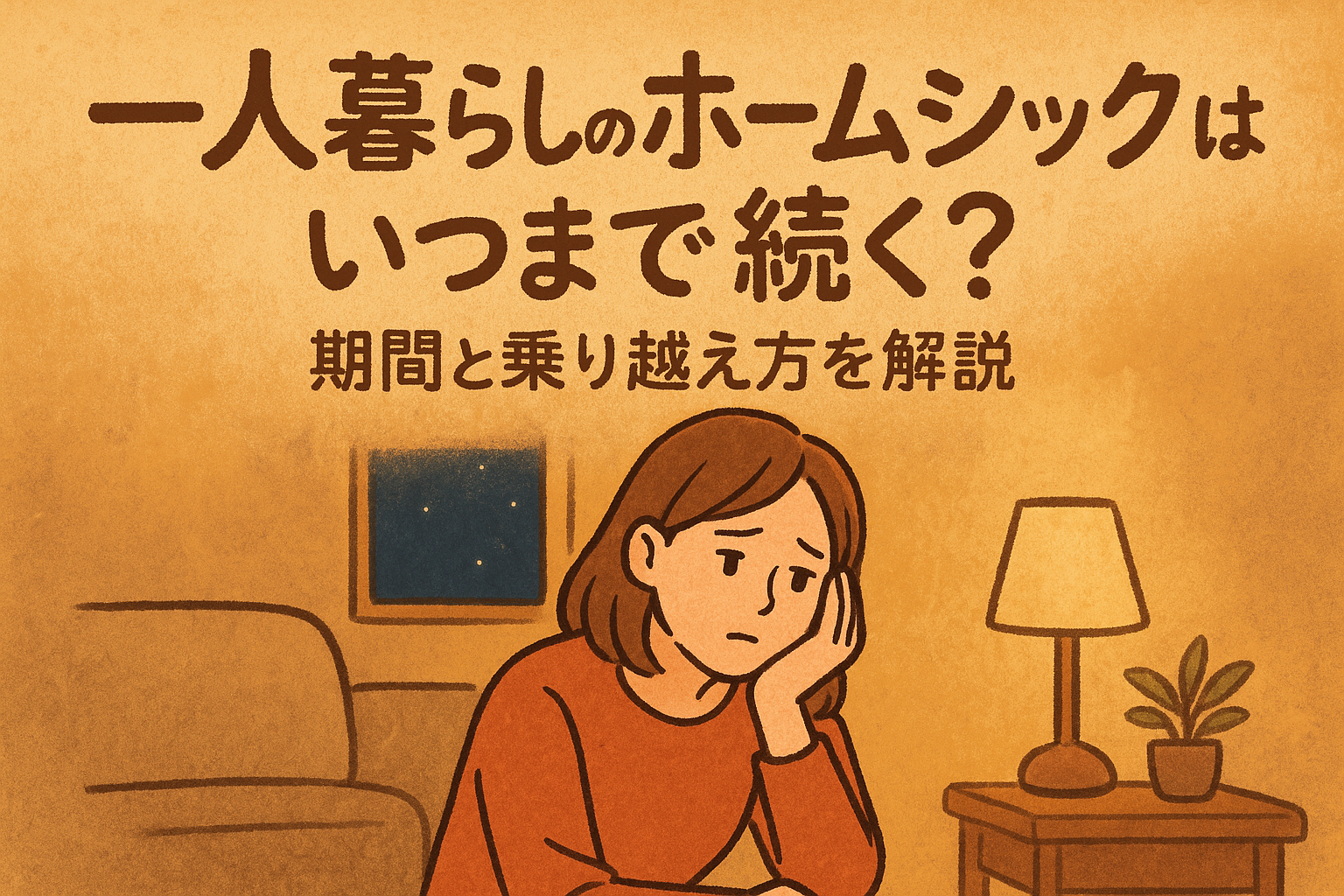 一人暮らしのホームシックはいつまで続く？期間と乗り越え方を解説