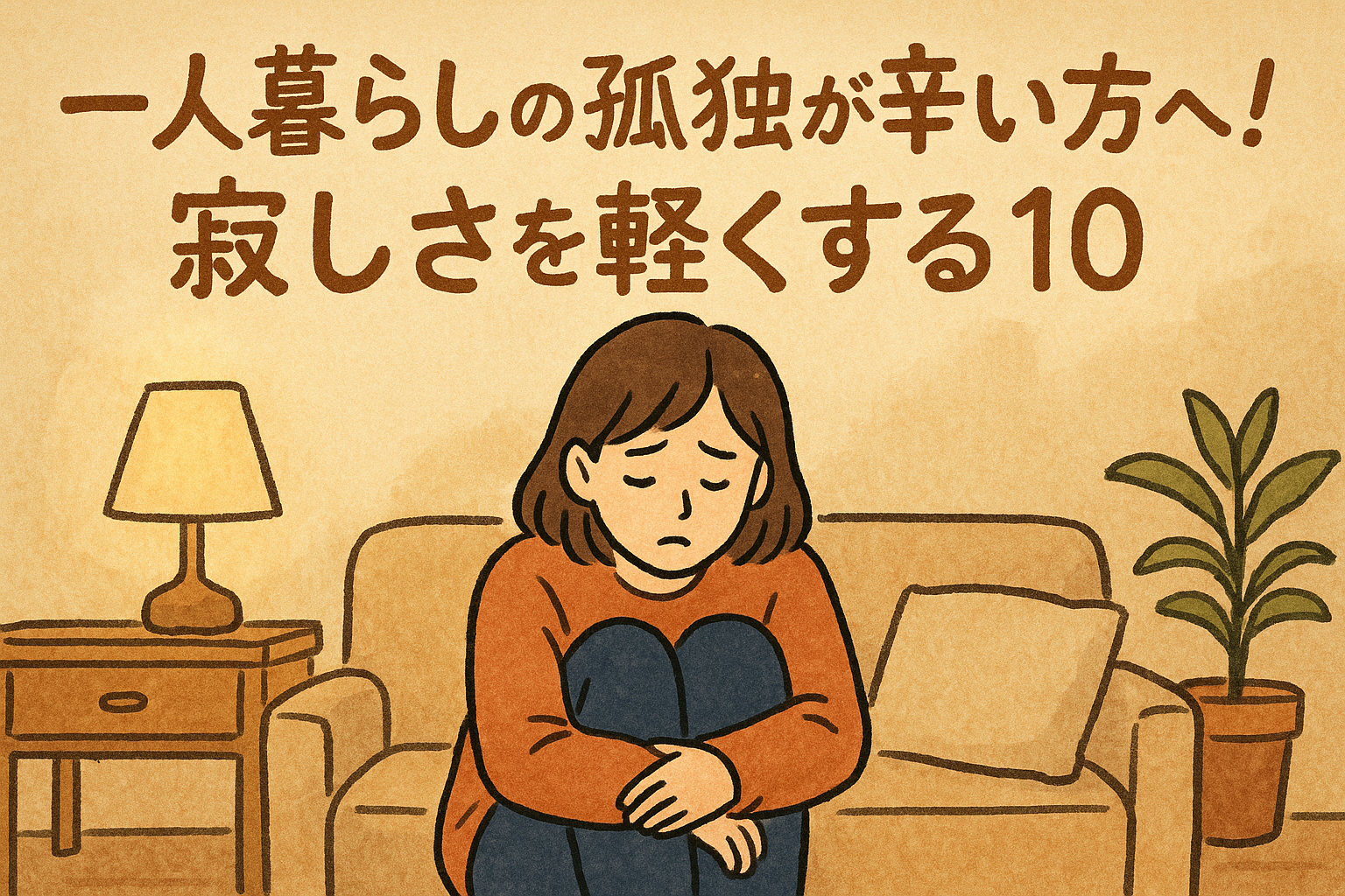 一人暮らしの孤独が辛い方へ！寂しさを軽くする10の方法を紹介