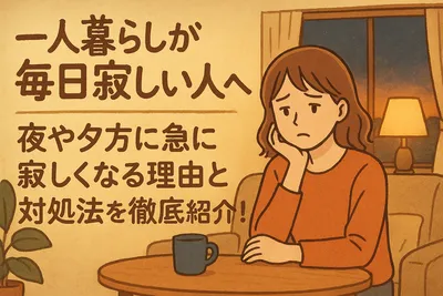 一人暮らしが毎日寂しい人へ！夜や夕方に急に寂しくなる理由と対処法を徹底紹介！