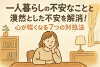 一人暮らしの不安なことと漠然とした不安を解消！心が軽くなる7つの対処法
