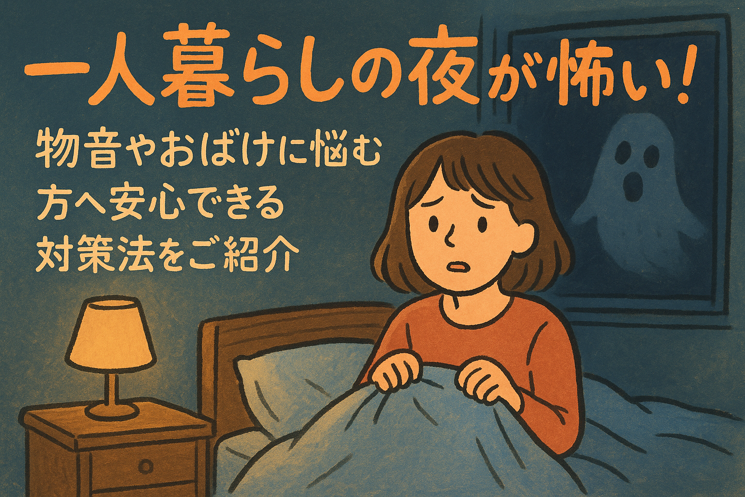一人暮らしの夜が怖い！物音やおばけに悩む方へ安心できる対策法をご紹介