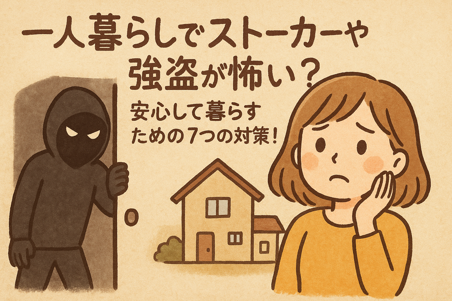 一人暮らしでストーカーや強盗が怖い？安心して暮らすための7つの対策！