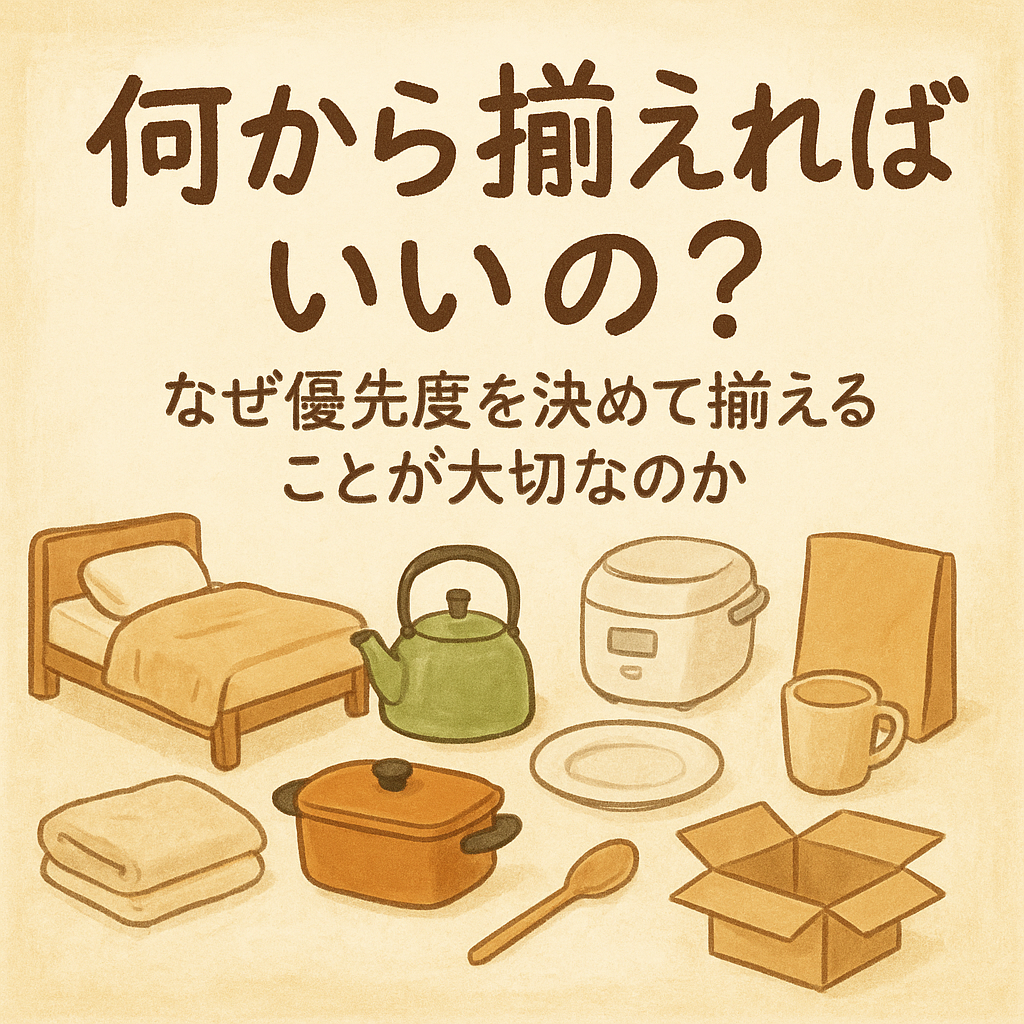 なぜ優先度を決めて揃えることが大切なのか