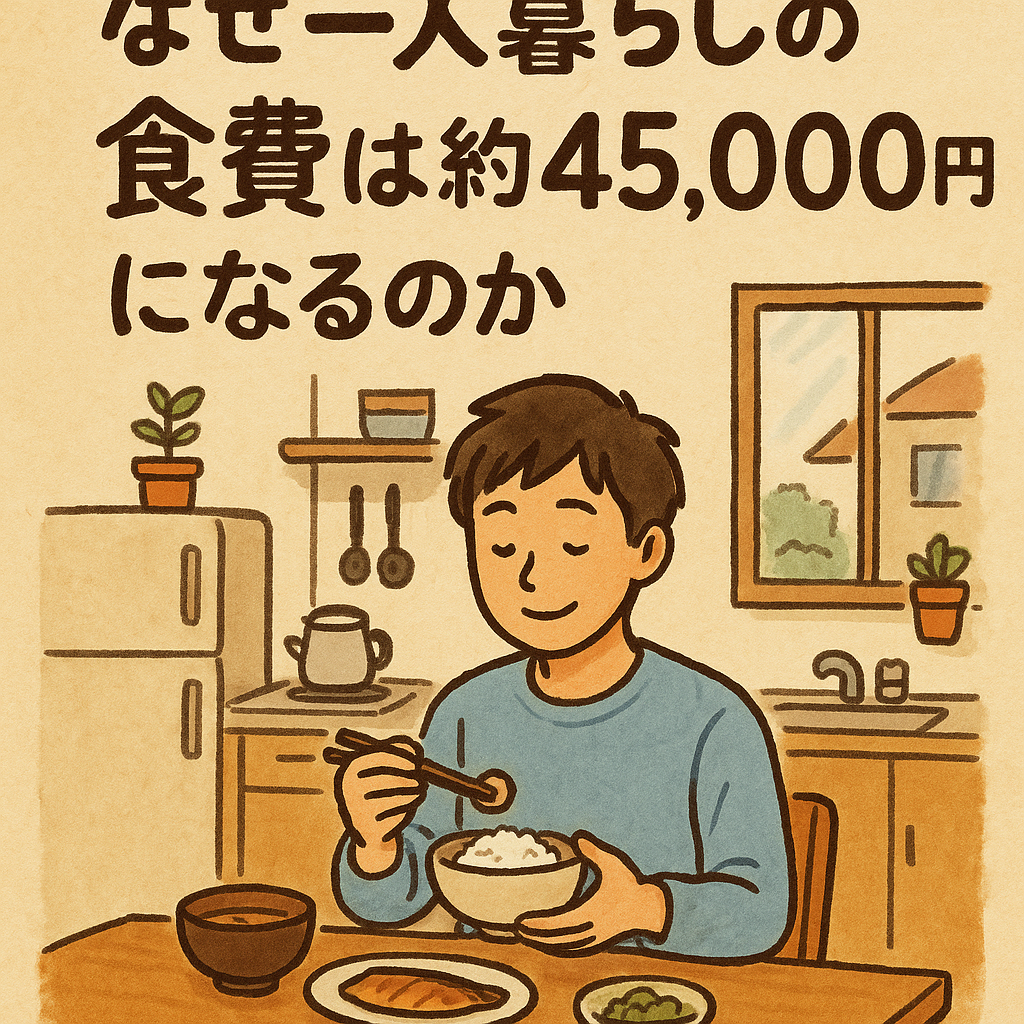 なぜ一人暮らしの食費は約45,000円になるのか