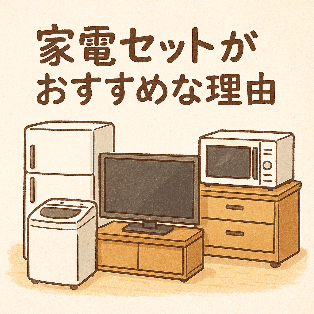 家電セットがおすすめな理由