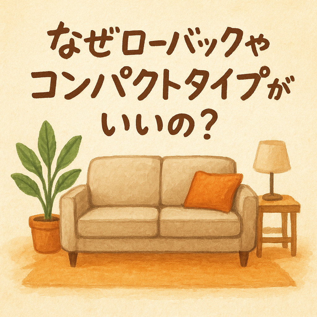 なぜローバックやコンパクトタイプがいいの？