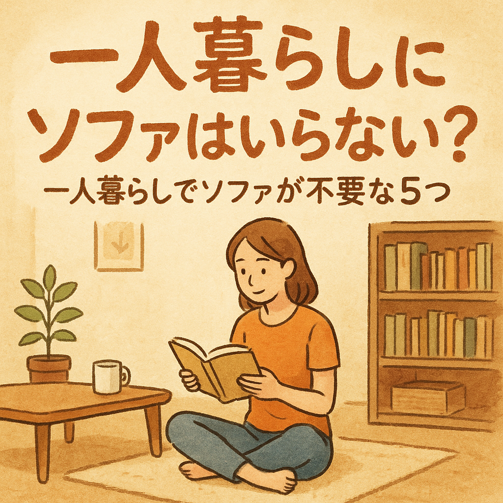 一人暮らしでソファが不要な5つの理由