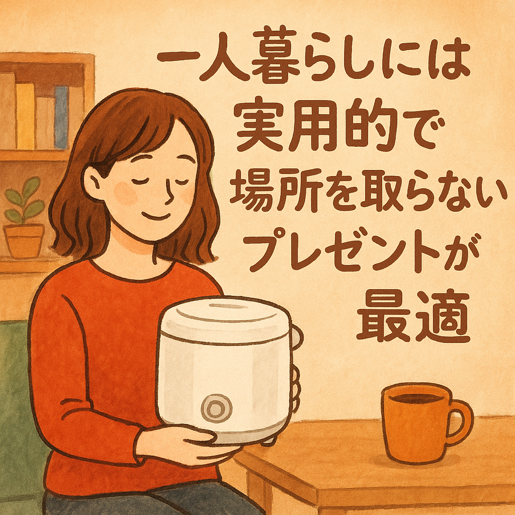 一人暮らしには実用的で場所を取らないプレゼントが最適