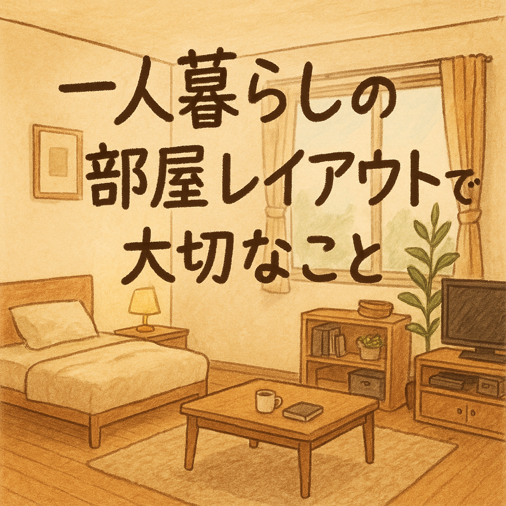 一人暮らしの部屋レイアウトで大切なこと