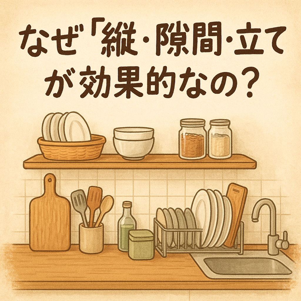 なぜ「縦・隙間・立て」が効果的なの?