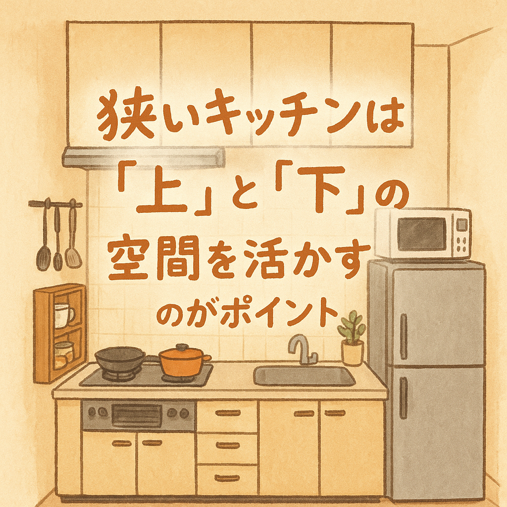 狭いキッチンは「上」と「下」の空間を活かすのがポイント