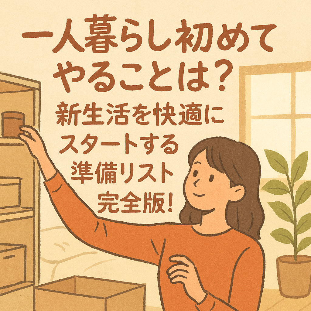 一人暮らしを始める時に最優先でやること