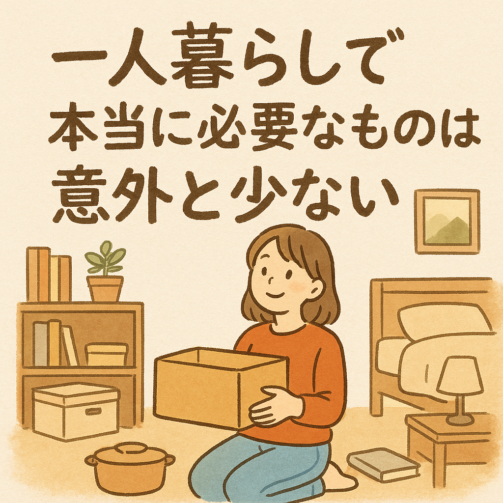 大学生の一人暮らしで本当に必要なものは意外と少ない