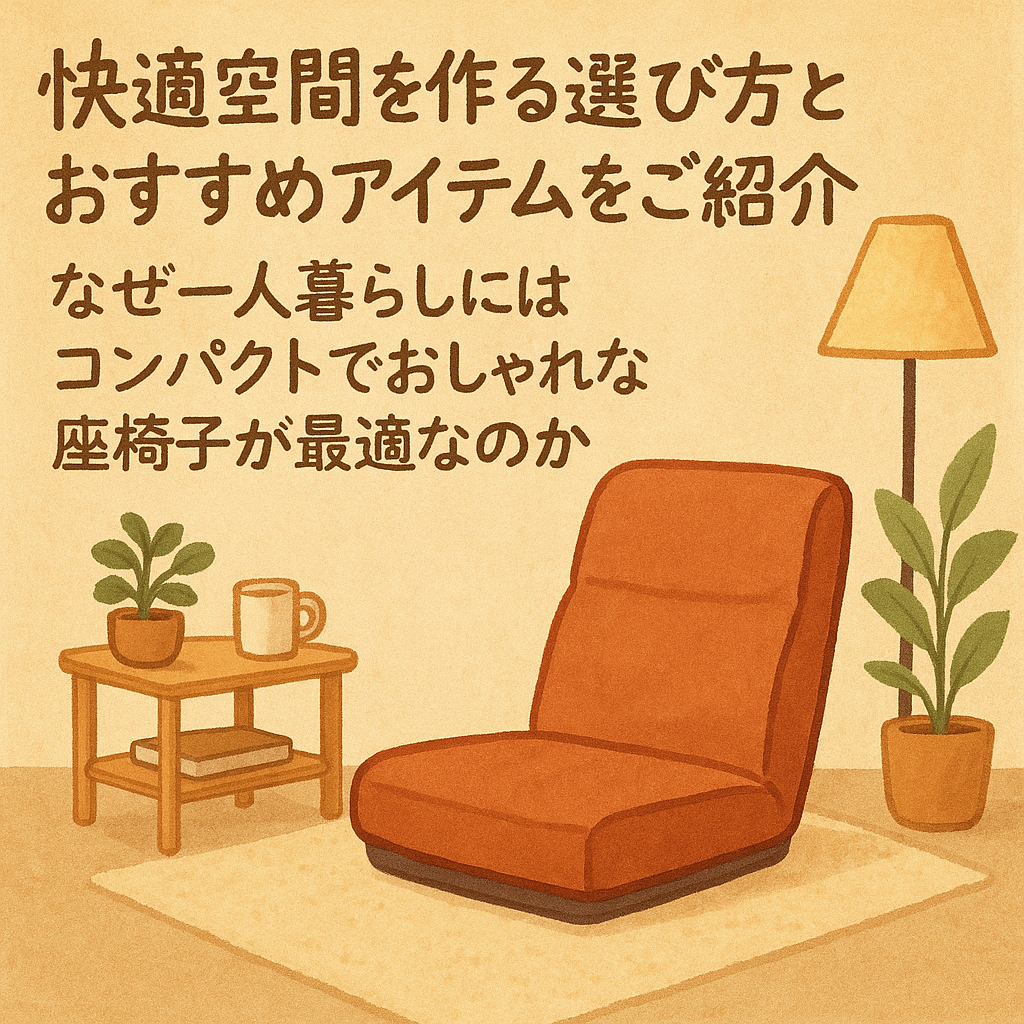 なぜ一人暮らしにはコンパクトでおしゃれな座椅子が最適なのか