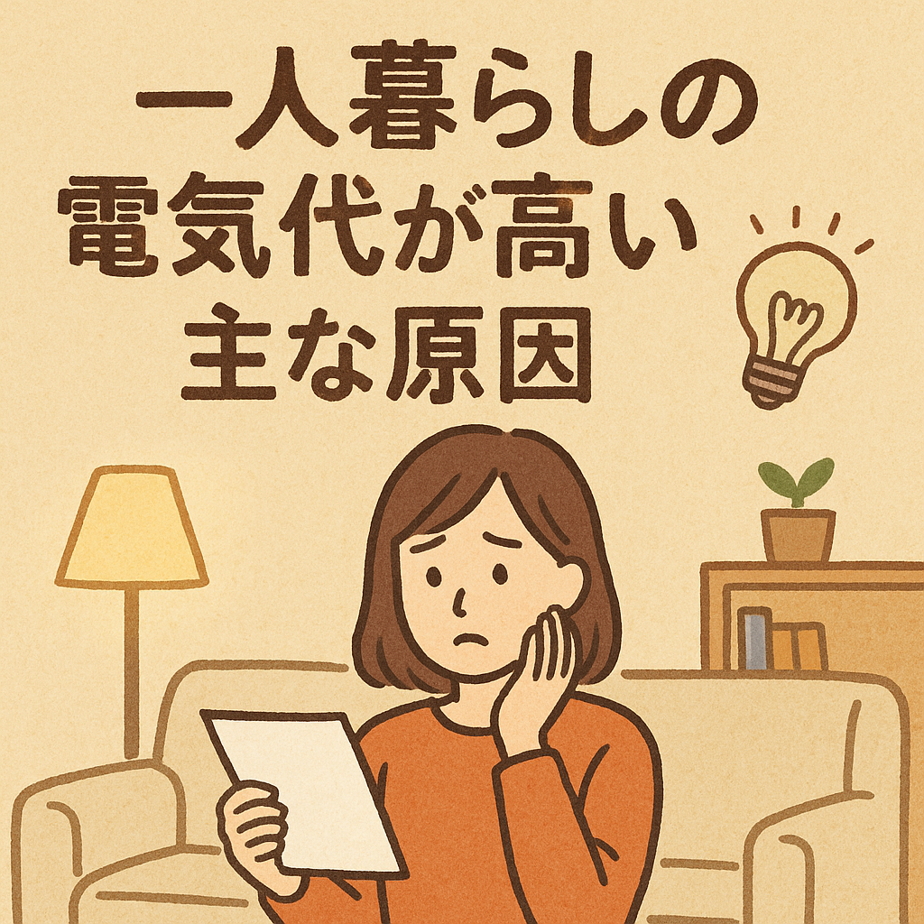 一人暮らしの電気代が高い主な原因とは