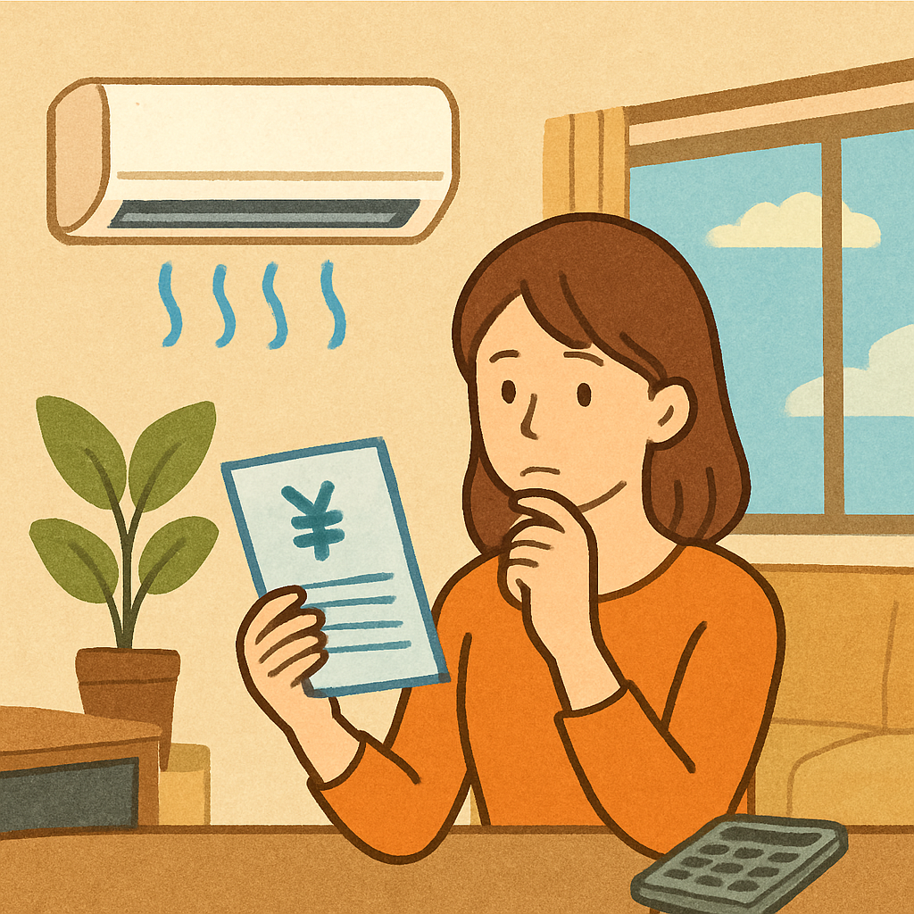 一人暮らしのエアコンつけっぱなし、電気代はいくら？