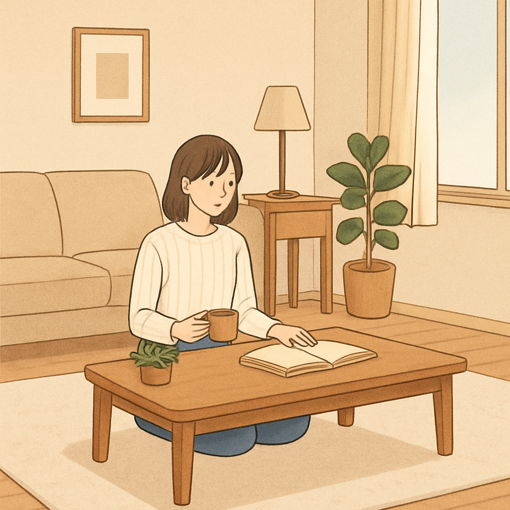 一人暮らしにおすすめのテーブルはローテーブル