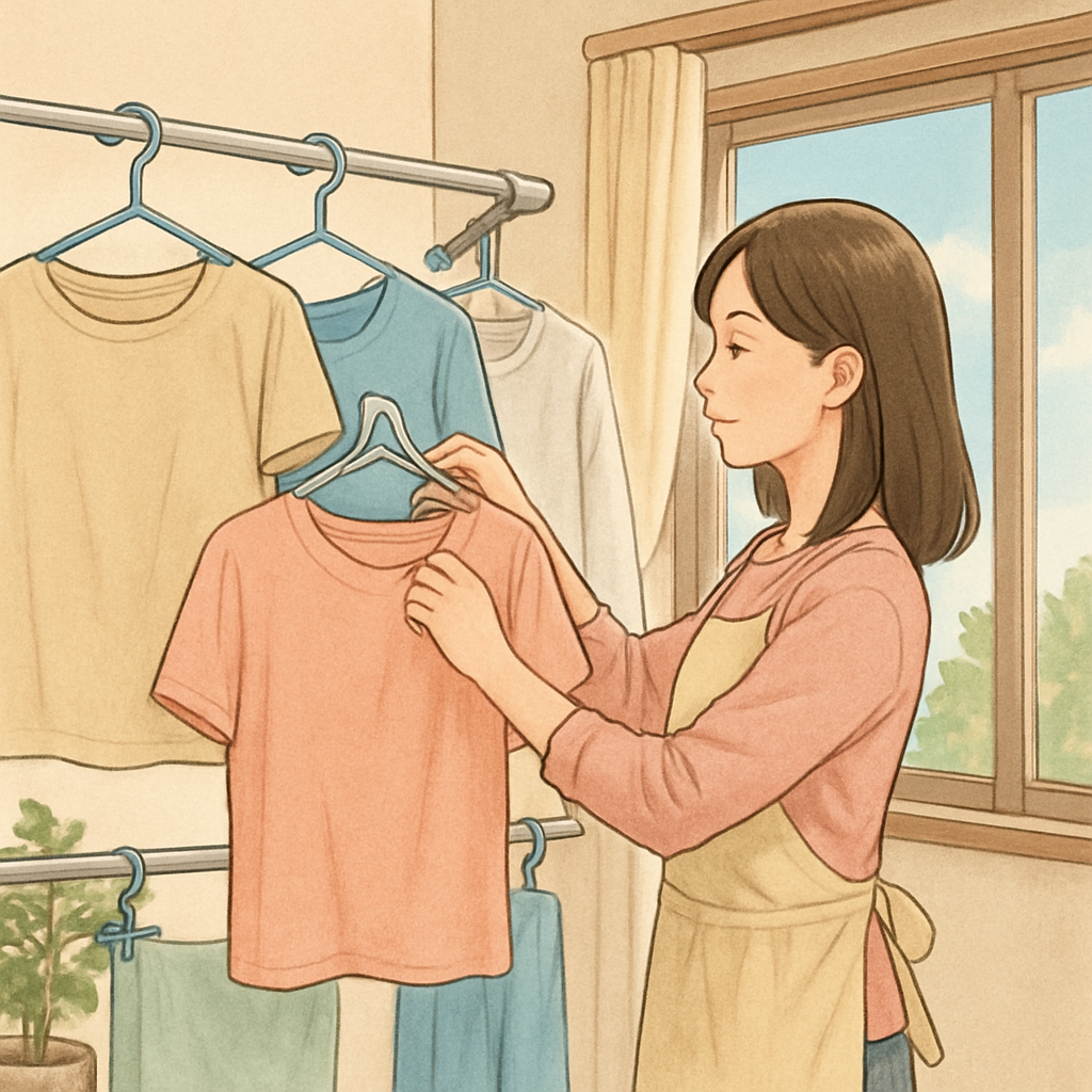 一人暮らしの洗濯物は室内干しが基本です